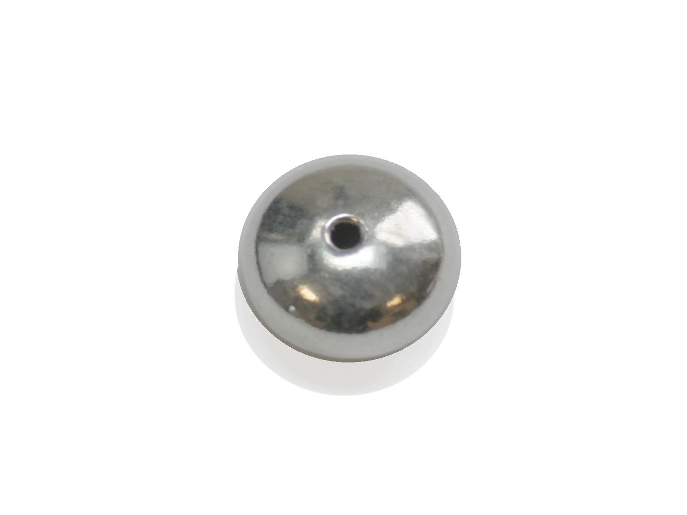 Zilver disk glad 9,00 x 6,00 mm